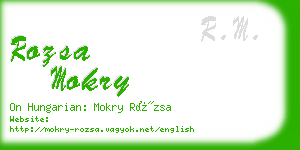 rozsa mokry business card